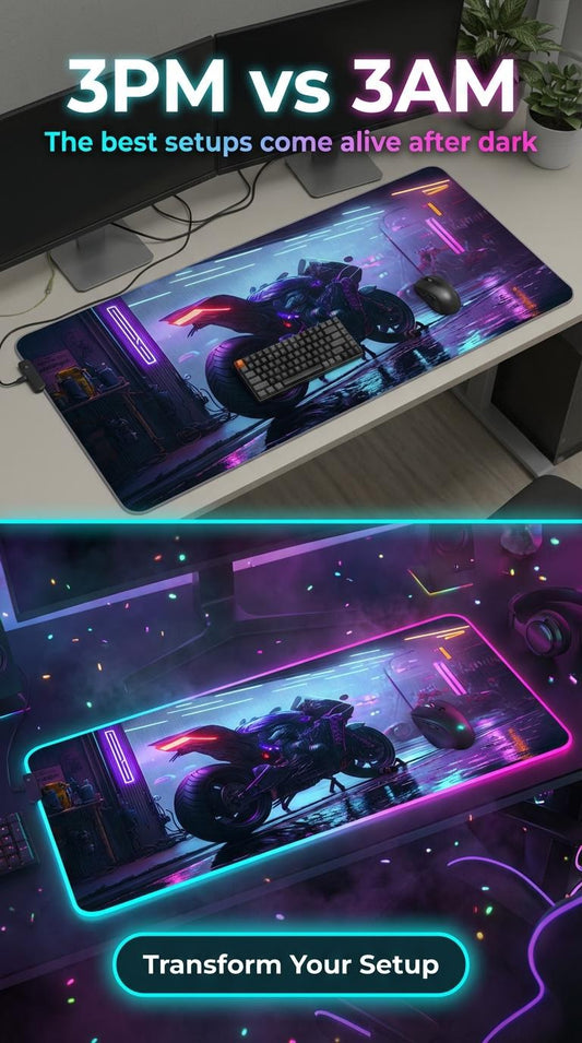 XXL RGB Gaming Mouse Pad - LED Backlight Desk Mat