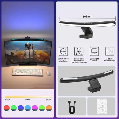 Monitor Light Bar RGB - Gaming & Arbeitsplatz Beleuchtung
