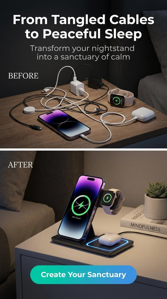 3-in-1 Wireless Charging Station - 30W Fast Charge